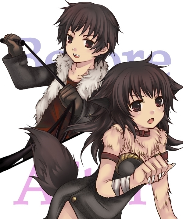 Feminized Sagi and Hero Shoukan