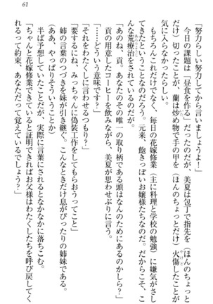 お嬢様姉妹はW嫁！ Page #64