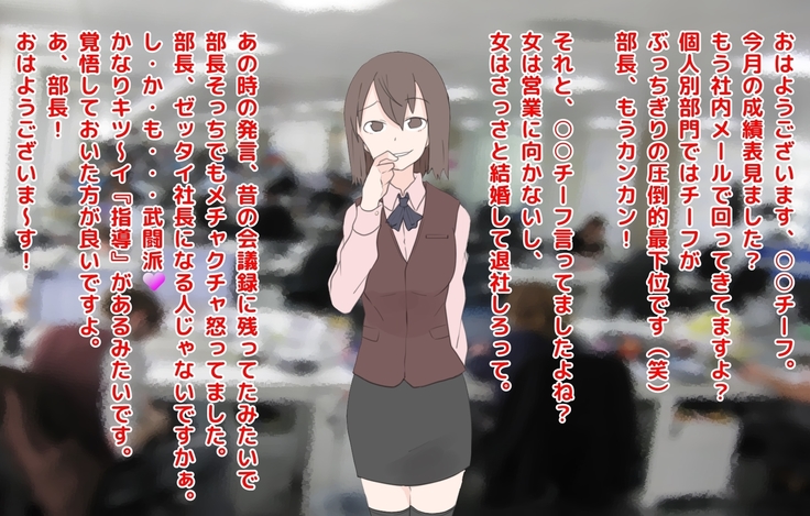 男尊女卑な俺が、年下女上司のマゾ奴隷にされるまで!