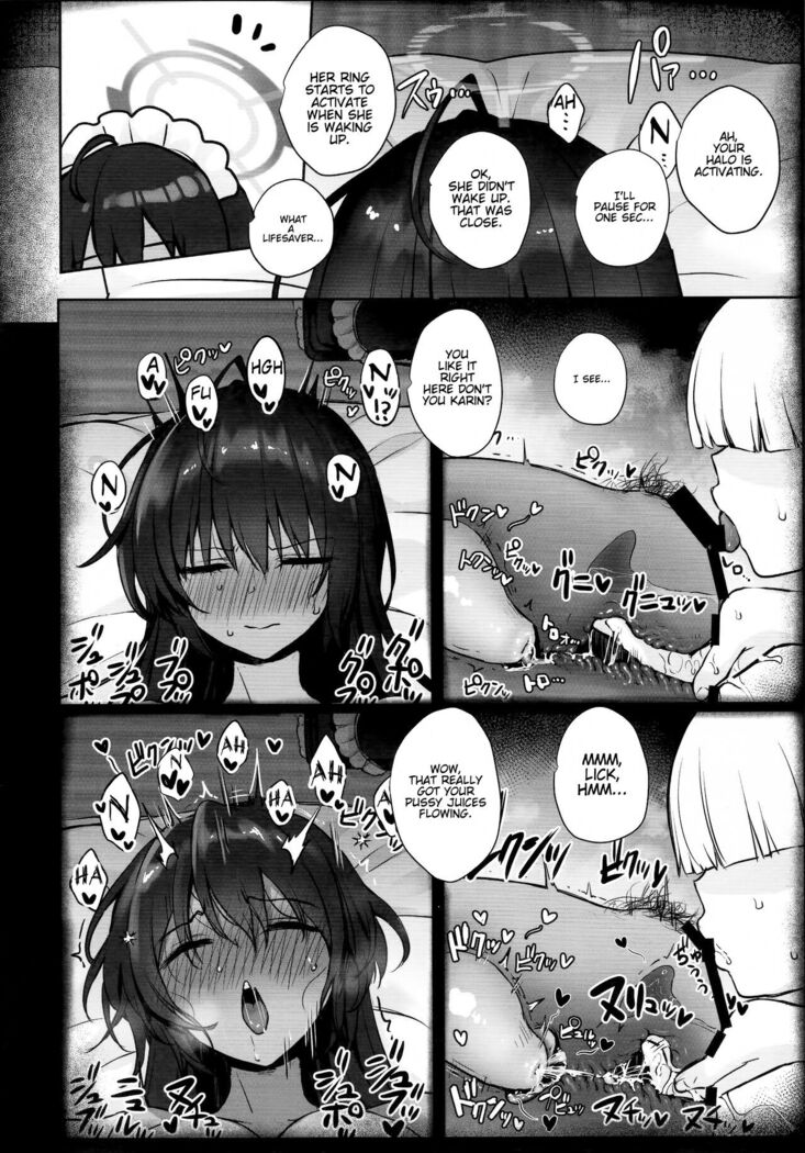 Karin-chan no Ura Shinpi Kaihou ~Suimin Zecchou, Kaishi~ Hen | Karin's Mysterious Awakening ~ Sleep, Climax, Beginning