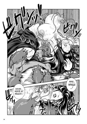 Parasitized Giant Slugs V.S. Sorceress of the Black Hair as Aura Page #19