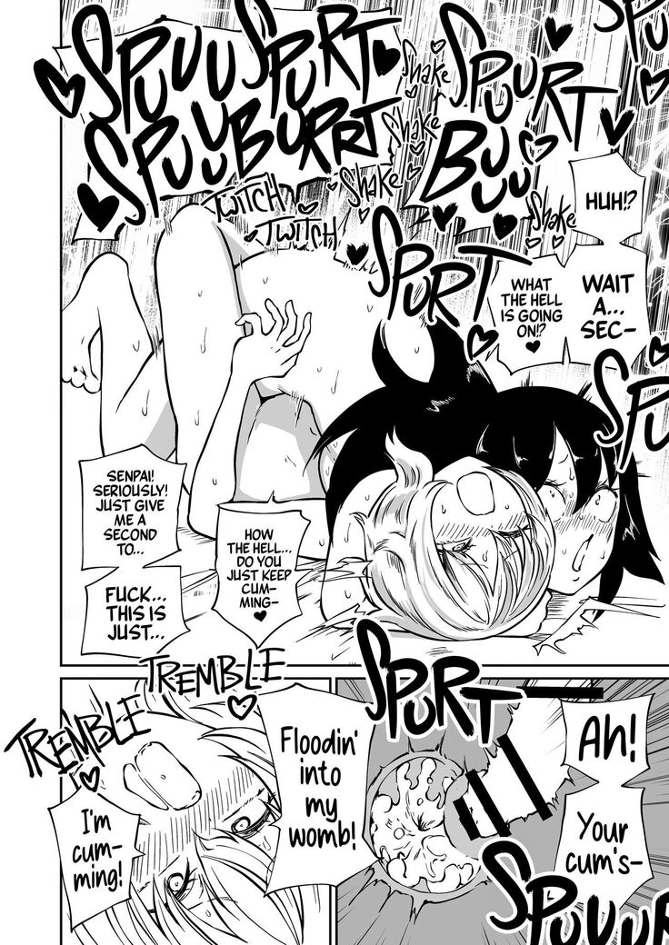 Doutei Futanari Senpai Bitch Kouhai no Amaama Fudeoroshi | Virgin Futanari Gets Cherry Popped by Her Slutty Junior