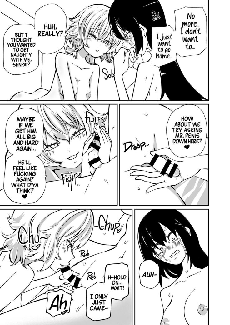 Doutei Futanari Senpai Bitch Kouhai no Amaama Fudeoroshi | Virgin Futanari Gets Cherry Popped by Her Slutty Junior