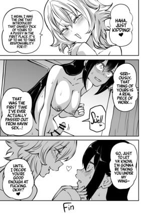 Doutei Futanari Senpai Bitch Kouhai no Amaama Fudeoroshi | Virgin Futanari Gets Cherry Popped by Her Slutty Junior Page #39