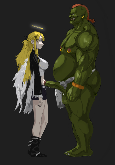 Tenshi-chan vs Orc-kun