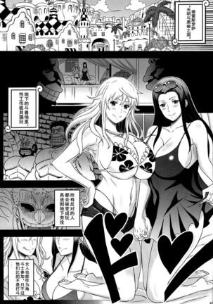 (C87) [Diogenes Club (Haikawa Hemlen)] Rakuen Onna Kaizoku Soushuuhen ~GOLD~ - Woman Pirate in Paradise (One Piece) [Chinese] [D狗汉化] Page #3