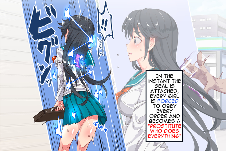Ningen Ayatsuri Item - Dokodemo Fuuzoku Seal ~Harareta Shunkan, Zettai Fukujuu Mesu Dorei ni Naru Onna-tachi~