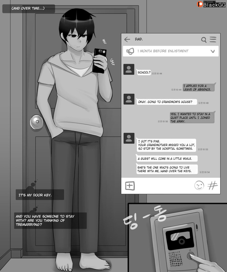 The story of a childhood friend becoming father's lover 1