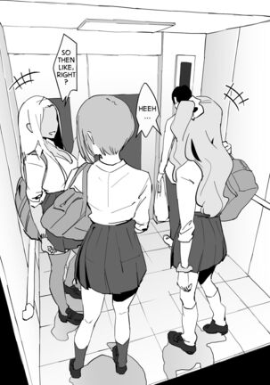 Gal to Elevator ni Tojikomerareta | Trapped in an Elevator With a Bunch of Gals Page #3