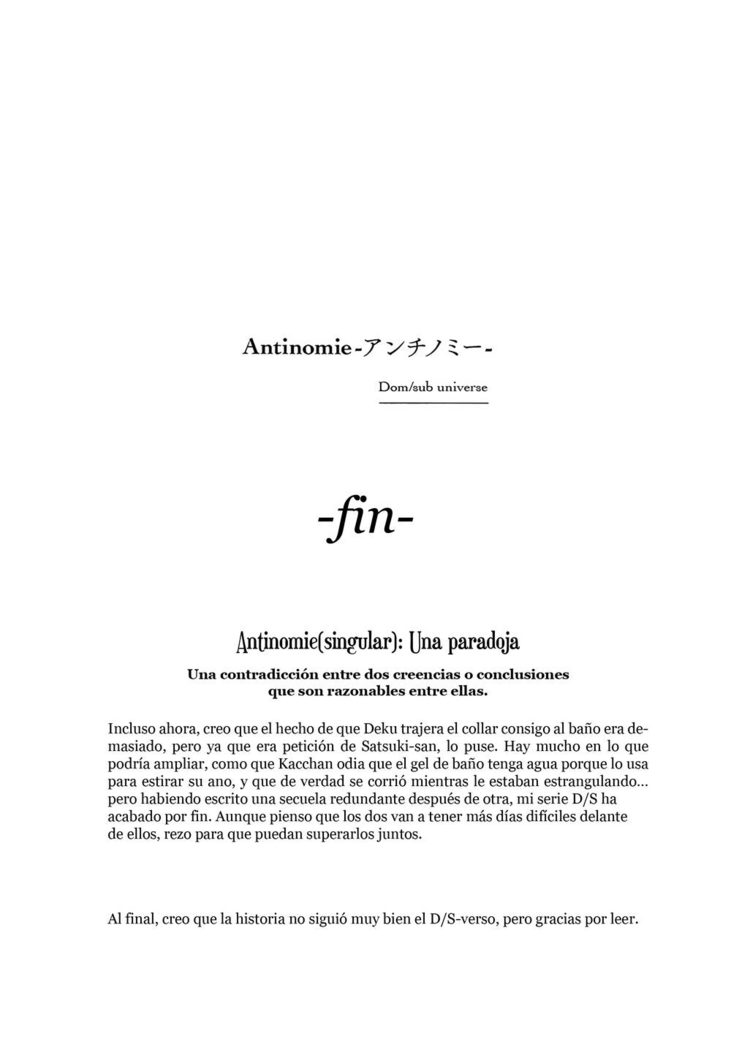 Antinomie Origin