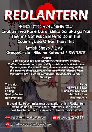 Inaka ni wa Kore kurai shika Goraku ga Nai | There's Not Much Else to Do in the Countryside Other Than This Page #29