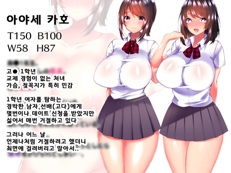 Daikirai na Chara Otoko Senpai ni Dosukebe Saimin wo Kakerarete Eroero Sekkusu ni Doppuri Hamatteshimau Seisokei JK Kaho-chan