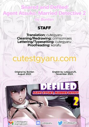Nyuujoku no Ori ~Hitozuma Sousakan Atsuko~ Ni | Snared and Defiled: Agent Atsuko, Married Detective 2 - Page 45