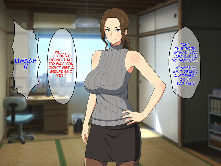 Ore no Kaa-san ga Muchimuchi Bakunyuu de Gaman Dekinai | Because of my Mother's Big Tits I Can't Control Myself