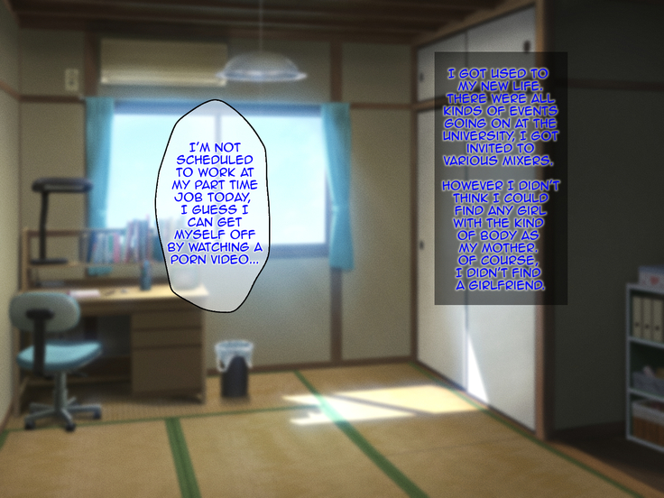 Ore no Kaa-san ga Muchimuchi Bakunyuu de Gaman Dekinai | Because of my Mother's Big Tits I Can't Control Myself