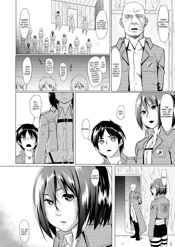 Mikasa to Kibishii Shiken!! | Mikasa's rough training