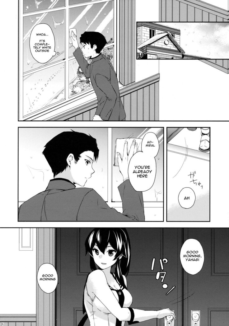 (C91) [Rosapersica (Ichinomiya)] Yoru Yahagi ~Yukiyo no Horoyoi Sex Hen~ | Tipsy Lovemaking on A Snowy Night (Kantai Collection -KanColle-) [English] [Spicaworks]