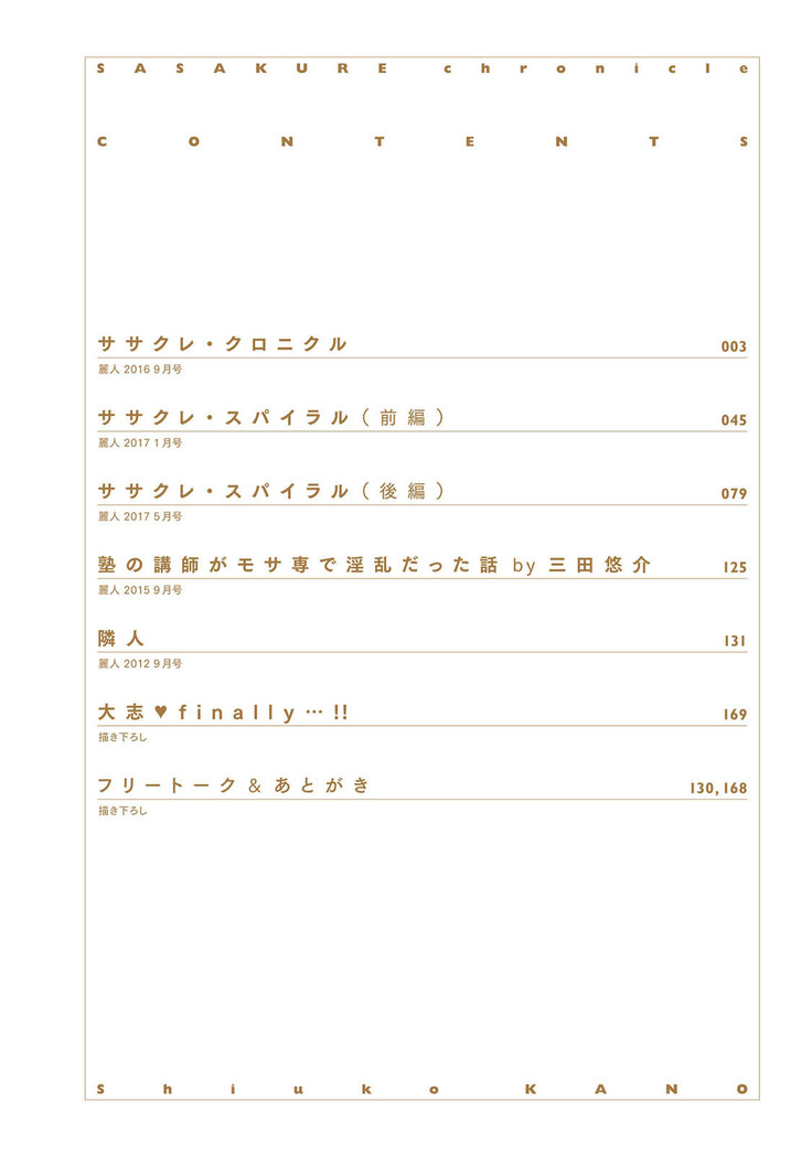 Sasakure Chronicle