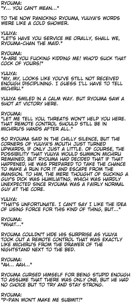 The M-to-F'ed son of a distinguished family - The spoiled rotten brat who was made a maid -