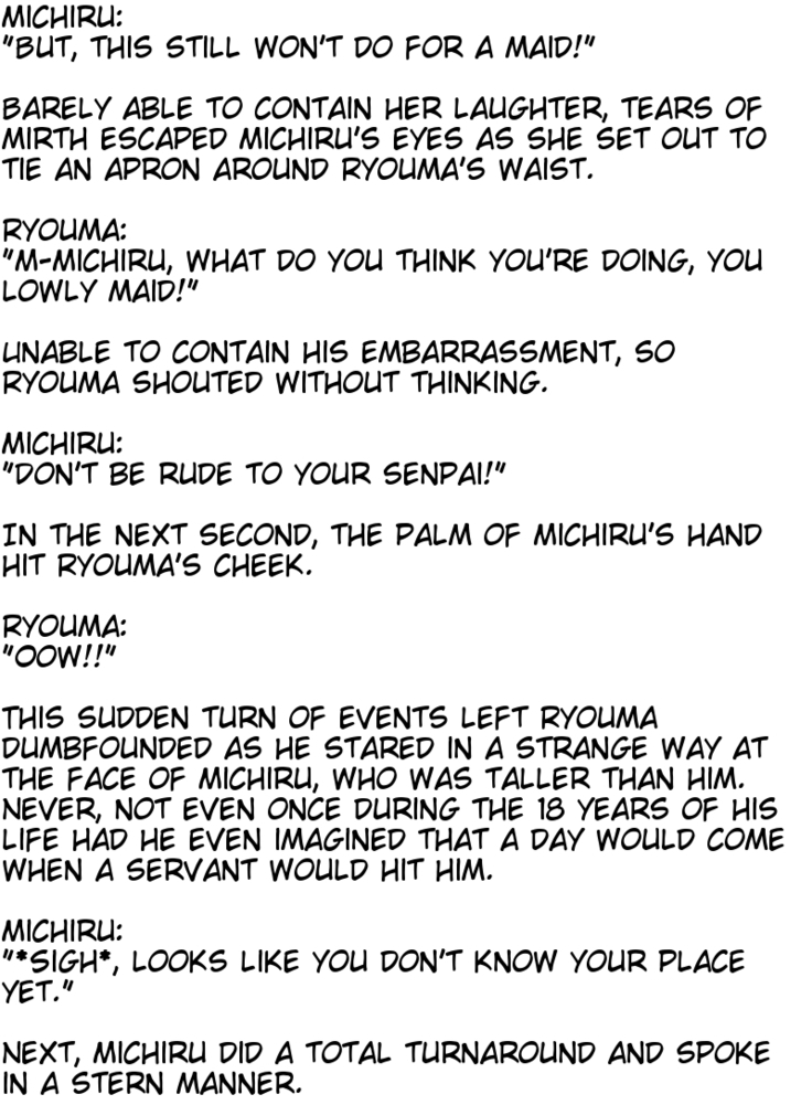 The M-to-F'ed son of a distinguished family - The spoiled rotten brat who was made a maid -