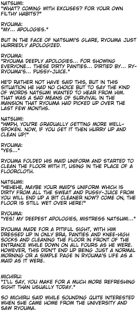 The M-to-F'ed son of a distinguished family - The spoiled rotten brat who was made a maid -