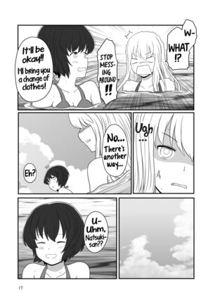 A yuri couple does exhibitionism at the beach Page #16