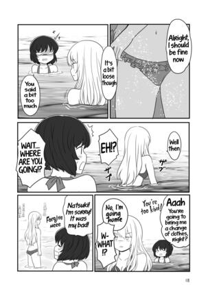 A yuri couple does exhibitionism at the beach Page #17
