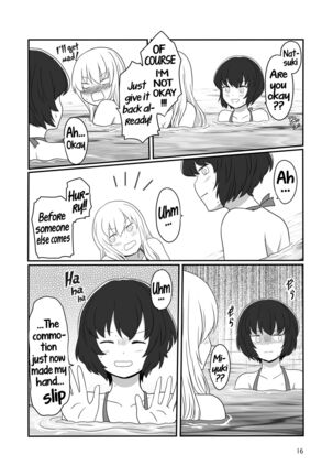 A yuri couple does exhibitionism at the beach Page #15