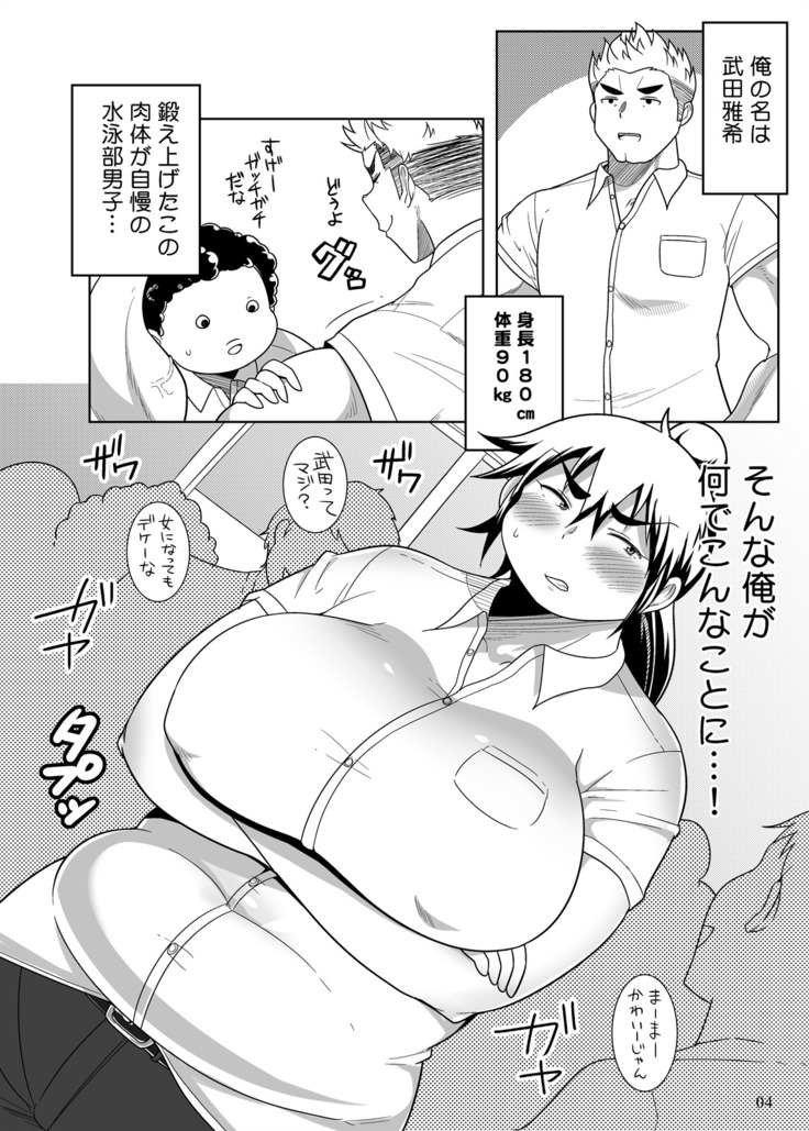 Pocchari Musume ni TS Shitara Mawari ga Debu Sen ni Natta Kudan
