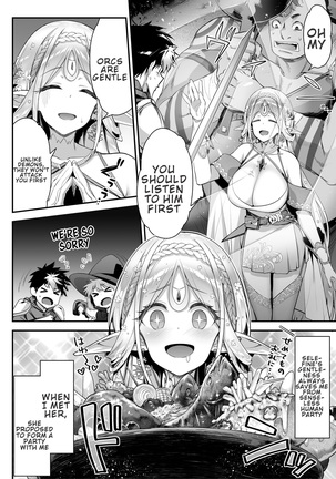 Midara na Elf-san wa Orc-kun ga Osuki | Lewd Elf Likes Orc-kun Page #6