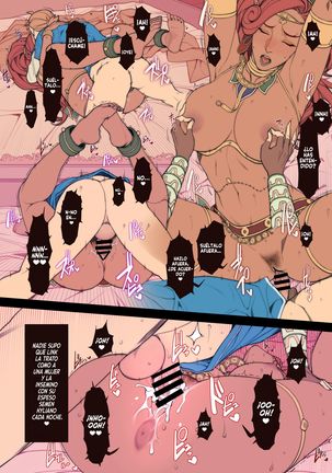 Rakugaki Ero Manga, Breath of the Wild no Urbosa-sama! | Random Porn Manga, ¡Urbosa de Breath of the Wild! - Page 5