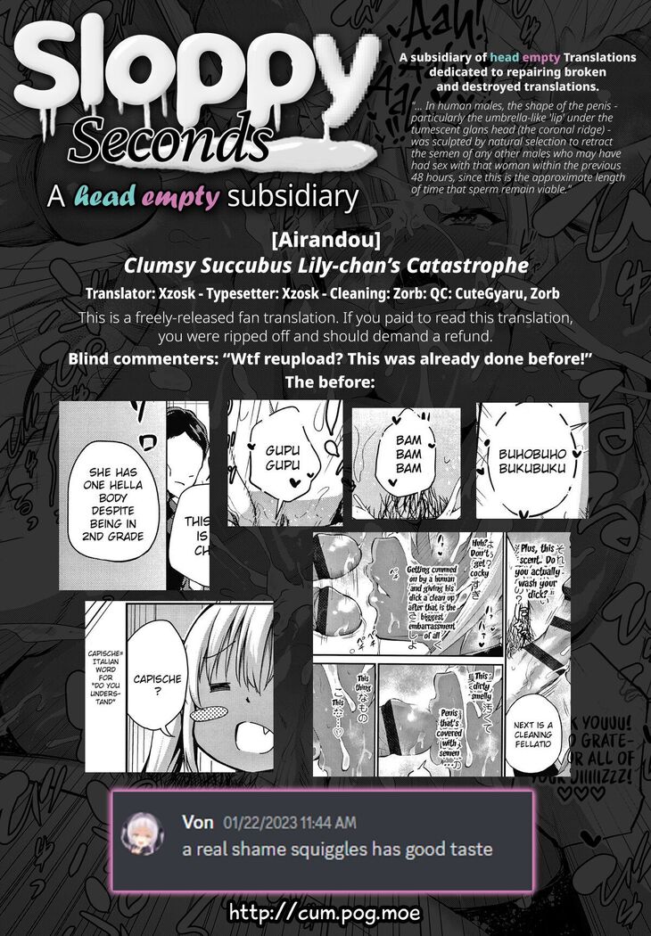 Ponkotsu Succubus Lily-chan no Sainan | Clumsy Succubus Lily-chan's Catastrophe