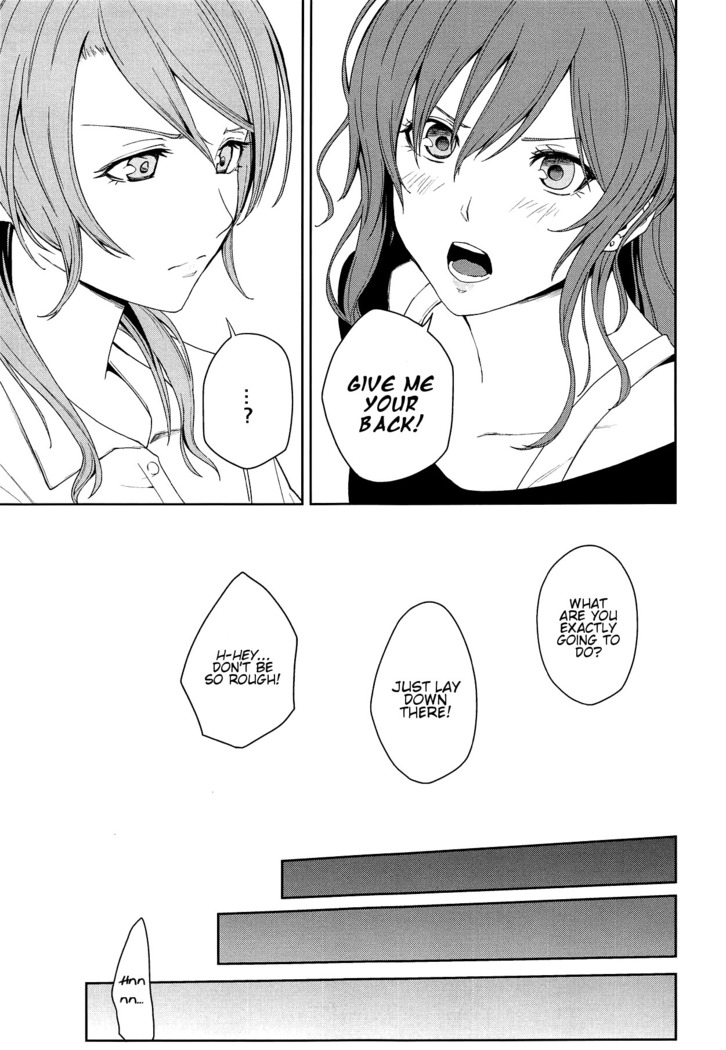 "...Shiyo?" "Dame desu"