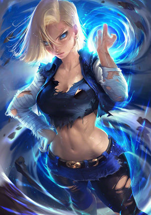 Hachamecha ga Oshiyosetekurun Ho~o!! | Android 18 is rushing in!!