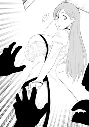 Orihime is attacked by goblin-like hollows