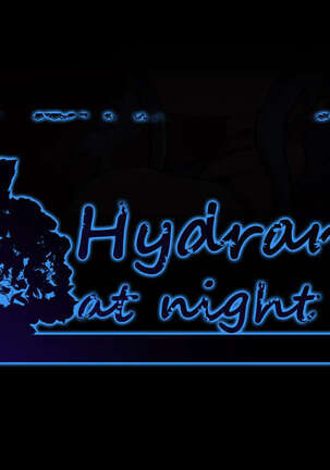 Hydrangeas at night