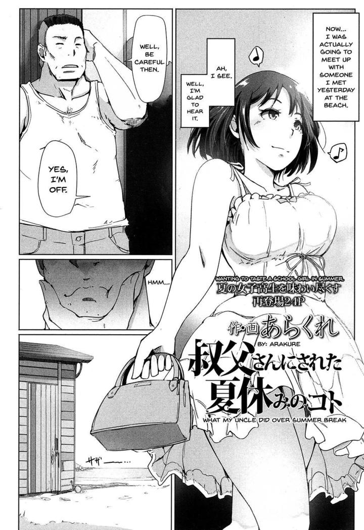 Oji-san ni Sareta Natsuyasumi no Koto | Even If It's Your Uncle's House, Of Course You'd Get Fucked Wearing Those Clothes