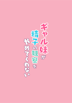 Gal Imouto ga Seishi no Kansatsu o Yamete Kurenai | My Gyaru Little Sister Wants to See My Sperm! [Broken House Scans} Page #40