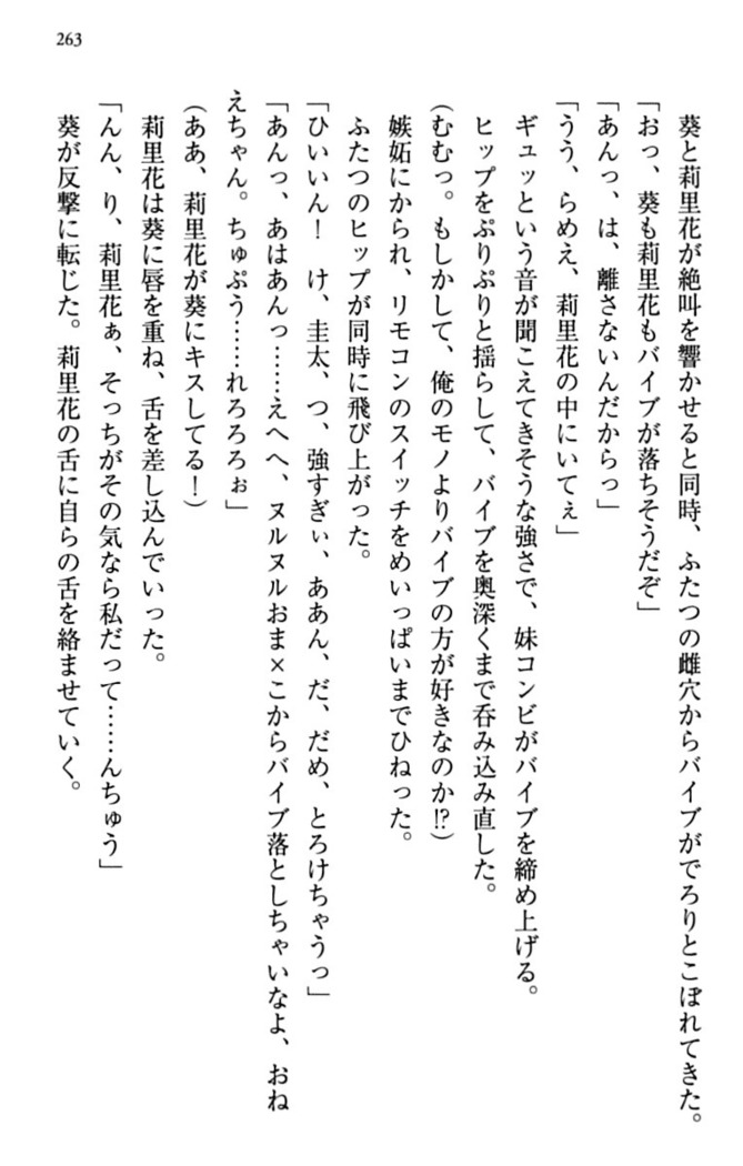 甘えんぼツンな生徒会長と巨乳小悪魔のW妹が俺を婿取りバトル中