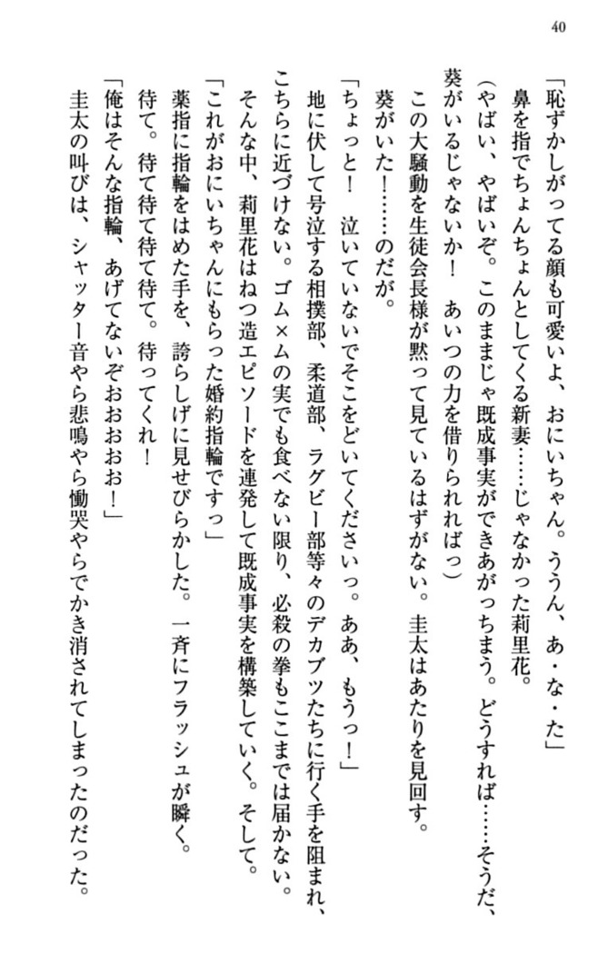 甘えんぼツンな生徒会長と巨乳小悪魔のW妹が俺を婿取りバトル中