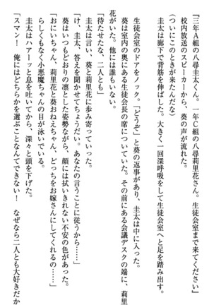 甘えんぼツンな生徒会長と巨乳小悪魔のW妹が俺を婿取りバトル中 - Page 285