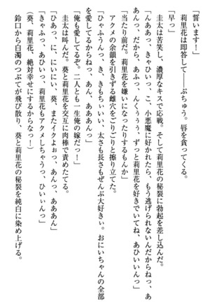 甘えんぼツンな生徒会長と巨乳小悪魔のW妹が俺を婿取りバトル中 - Page 322