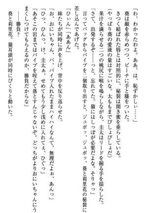 甘えんぼツンな生徒会長と巨乳小悪魔のW妹が俺を婿取りバトル中 - Page 268