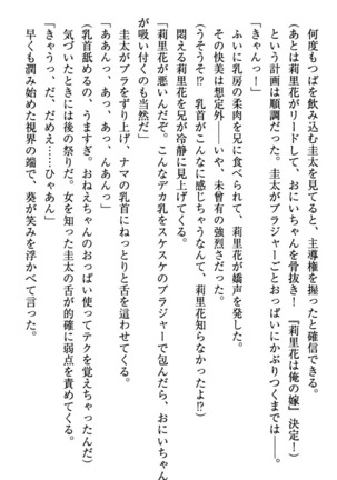 甘えんぼツンな生徒会長と巨乳小悪魔のW妹が俺を婿取りバトル中 - Page 105