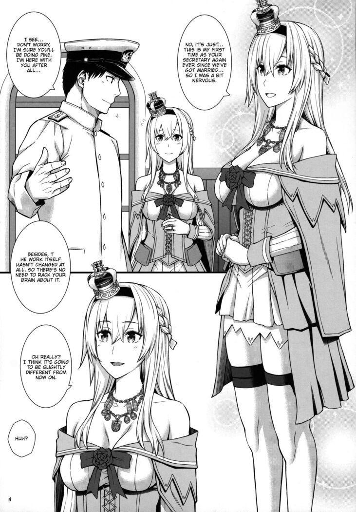 War-sama wa Seiyoku ga Tsuyoi. | Her Majesty Warspite has a strong sex drive.