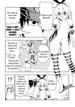 Tricking and Sexual Harassing Shimakaze, Who Wants to Become Faster Page #11