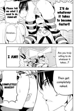 Tricking and Sexual Harassing Shimakaze, Who Wants to Become Faster Page #10