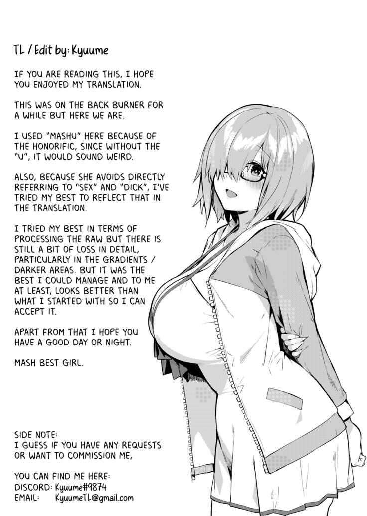 Mashu, Ganbarimasu | Mashu is Trying Her Best