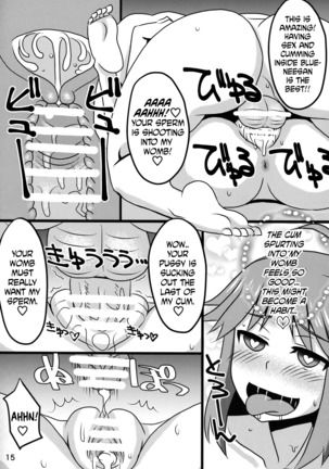 Blue Nee-san to Ichaicha Suru Hon | A Book About Making out with Blue-neesan Page #14