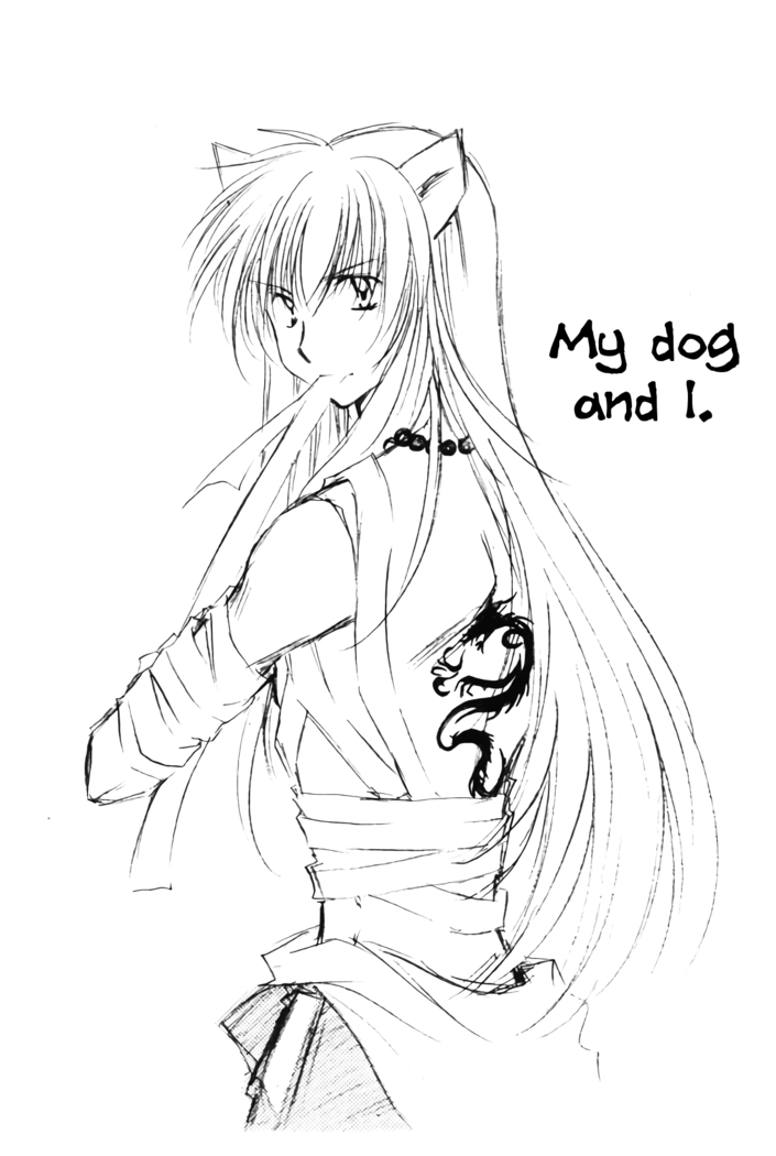 Oinu-sama to Atashi. | My dog and I.